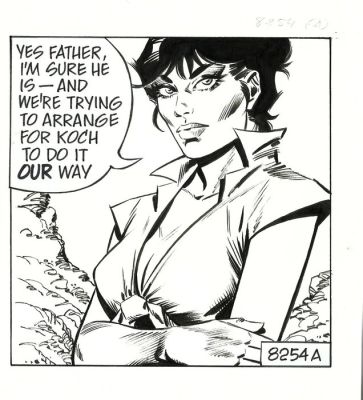 Romero, Enric Badia - 1 Original page - Modesty Blaise - strip #8254A - Black Queen´s Pawn - 1992 | Catawiki