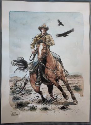 Raimondo, Luca - Original colour drawing - Tex | Catawiki