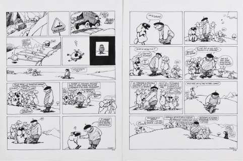 F’MURRR. Alp 12. Pl. 211A et 211B. Encre. 43 x 32,5 cm. | Aponem