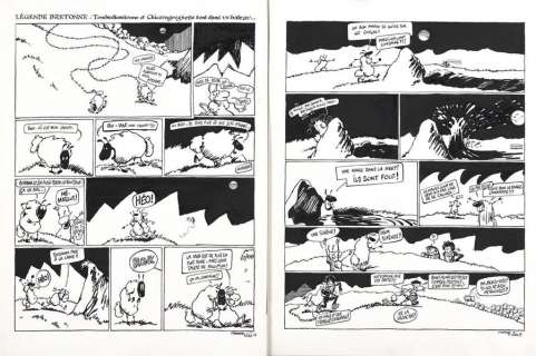 F’MURRR. Alp 14.. Pl. 266A et 266B. Encre. 43 x 32,5 cm environ | Aponem