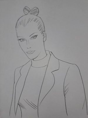 Zaniboni, Sergio - 1 Original preliminary drawing - Eva K. | Catawiki