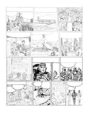 Marniquet, Frédéric - 1 Original page - Buck Danny - p. 02 - Spécial hommage 70 ans dans Spirou N° 4108 - 2017 | Catawiki