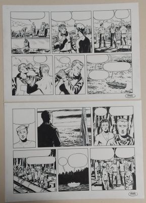 De Luca, Giuseppe - 1 Original page - Buck Danny origines 2 | Catawiki
