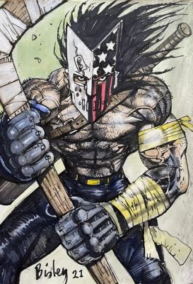 Simon Bisley - 1 Original colour drawing - Teenage Mutant Ninja Turtles - 2021 | Catawiki