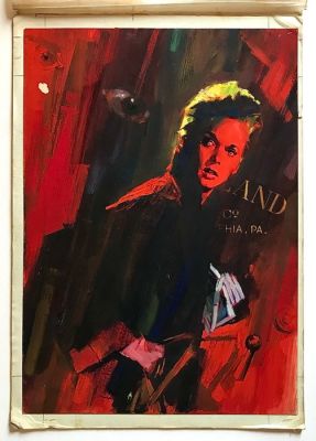 Scholler, Albert Pujolar - 1 Original colour drawing - Detective Story - 1960