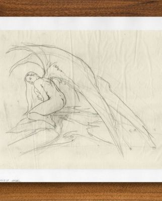 Luis Royo Œuvre d’art - Angel (Serie Y – Sketch 73) – Hand Signed Original Pencil Drawing | Catawiki