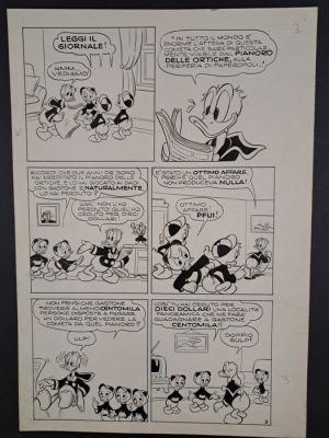 Capitanio, Luciano - 1 Original page - Paperino e la Cometa della Fortuna | Catawiki