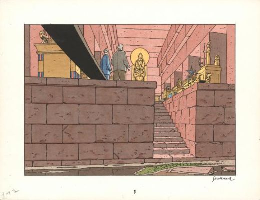 André Juillard | Illustration originale - Blake et Mortimer - L’aventure immobile - Le Dernier chapitre | Daniel Maghen