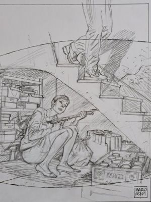 Soldi, Marco - 1 Original preliminary drawing - Julia: Dopo la Strage - 2008 | Catawiki