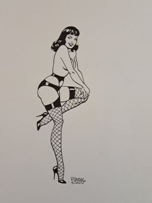 Brindisi, Bruno - 1 Original drawing - Pin Up - 2001 | Catawiki