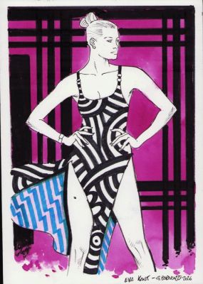 Caracuzzo, Giancarlo - 1 Original colour drawing - Diabolik - Eva Kant - 2026 | Catawiki
