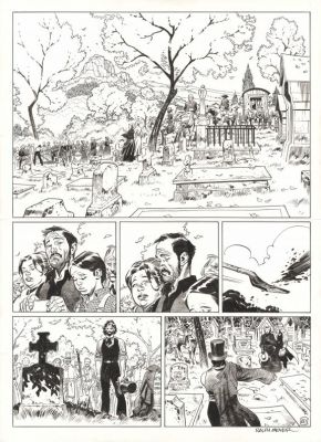 Ralph Meyer | Planche originale n°60 - Mister Prairie - Undertaker | Daniel Maghen