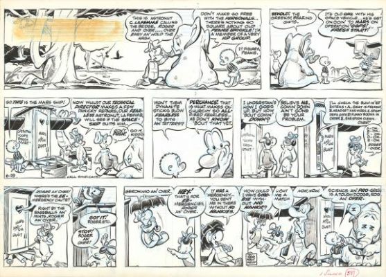 Walt Kelly | Planche originale n°6-19 - Pogo | Daniel Maghen