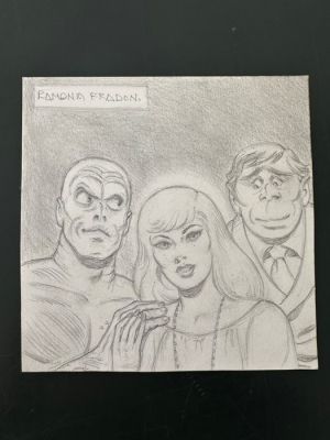 Ramona Fradon - 1 Original drawing - Metamorpho - Metamorpho, Saphire Stagg and Java | Catawiki