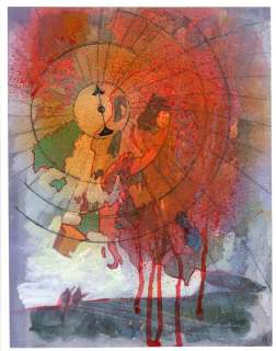 Bill Sienkiewicz - Tavola originale per 30 DAYS OF NIGHT beyond barrow #2 . Dimensioni cm. 21,5 x 28. IDW Publishing. Anno di esecuzione 2008. Pag. 11.