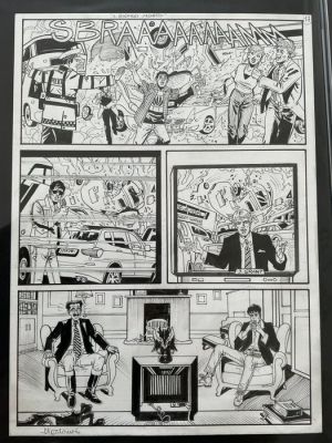 Montanari, Giuseppe - 4 Original page - Dylan Dog - Il binario morto - 2018 | Catawiki