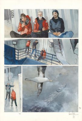 Emmanuel Lepage | Planche originale, cases composant la page n°29 - Danser avec le vent | Daniel Maghen