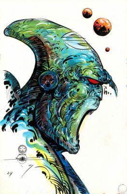 Philippe Druillet | Illustration originale, parue dans Métal Mémoire | Daniel Maghen