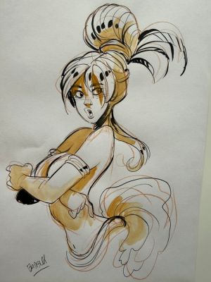 Barbucci, Alessandro - 1 Original drawing - Barbucci, Alessandro - Ekho toute charmante… | Catawiki