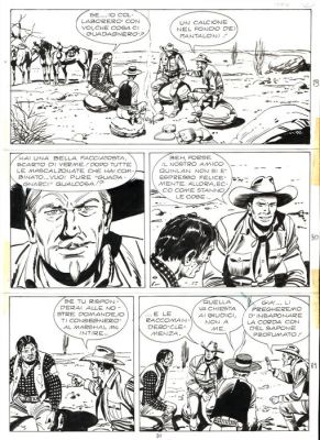 Letteri, Guglielmo - 2 Original page - Tex #406 - "Uomini crudeli" - 1994 | Catawiki