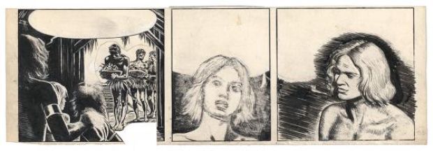 Paul Cuvelier | Strip préparatoire - Corentin | Daniel Maghen