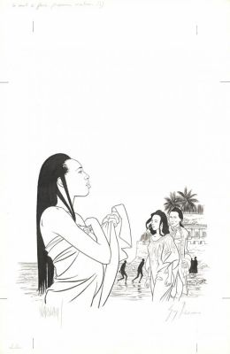 Warnauts Et Raives | Couverture originale - La nuit de Gorée - Les Suites vénitiennes | Daniel Maghen