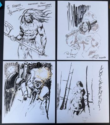 Nicolas Guenet - Eric Herenguel - Antonio Parras - Franck Bonnet - 4 Original drawing