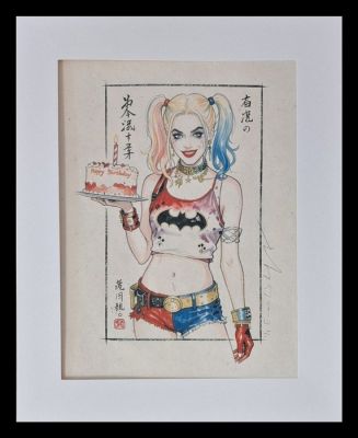 Emma Wildfang - Harley Quinn - Street Legends "Happy Birthday Batman" – Urban Sumi Edition | Catawiki