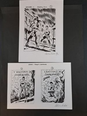 Piccinelli, Alessandro - 3 Original cover - Zagor: Ritorno a Paradise Gate - Racconti di Darkwood | Catawiki