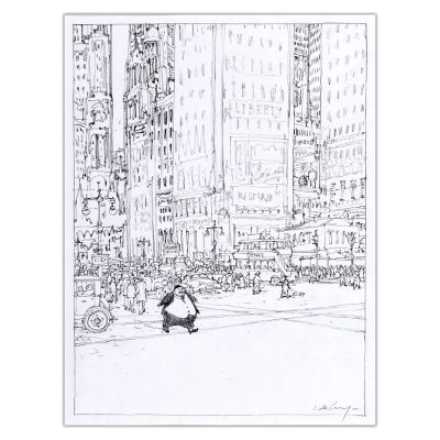 Nicolas de Crécy | Monsieur Fruit - Projet de couverture | Achetez de l’Art