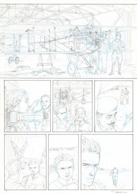 Romain Hugault | Planche originale n°15 - Walburga - Le Pilote à l’Edelweiss | Daniel Maghen