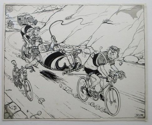 Buth - 1 Original page - Thomas Pips - in de ronde van Frankrijk | Catawiki