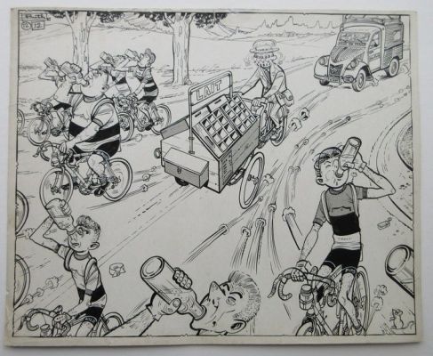 Buth - 1 Original page - Thomas Pips - in de ronde van Frankrijk | Catawiki