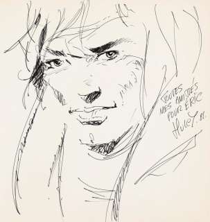 Divers | Ensemble de 8 illustrations dédicacées et… | Millon