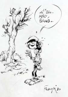 Franquin | Gaston, Lagaffe mérite des baffes en édition… | Millon