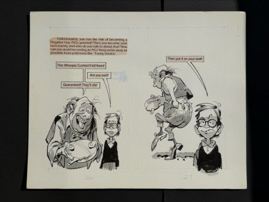 Jack Davis - 1 Original drawing - Cartoon aus MAD Taschenbuch "Das Pupskissen" | Catawiki