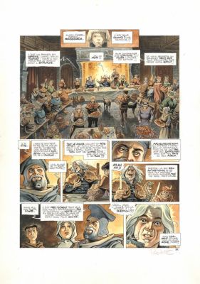 Joël Parnotte | Planche originale n°36 - Cauchon... Ou l’homme qui tua Jeanne d’Arc | Daniel Maghen