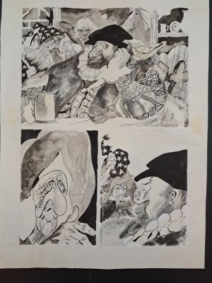 Breccia, Alberto - 1 Original page - El Viajero de Gris: Verdadera Magia | Catawiki