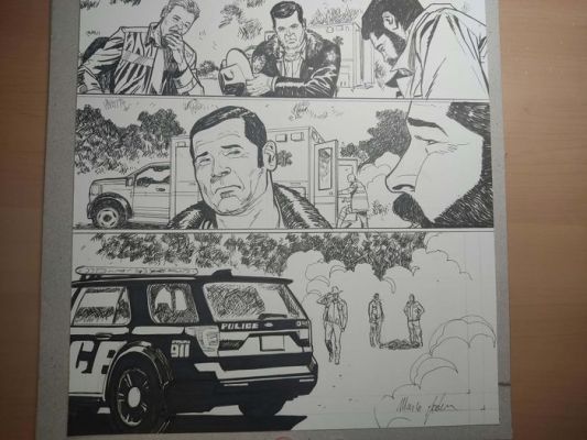 Marco Foderà - 3 Original page - The Fog - (official sequel of the John Carpenter movie) - 2024 | Catawiki