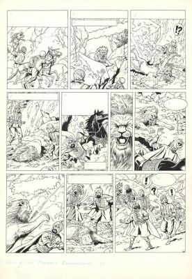 Bob de Moor | Planche originale n°38 - Dali Capitan - Cori le moussaillon | Daniel Maghen