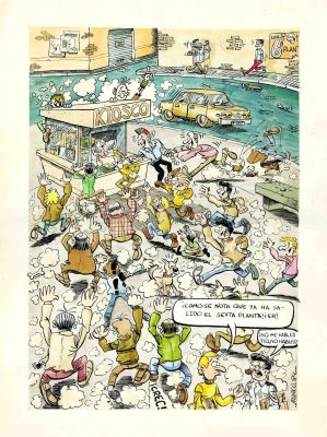Joan C. Marco | original art: Newsstand nostalgia + original drawing – Marco | Origin Of Comics