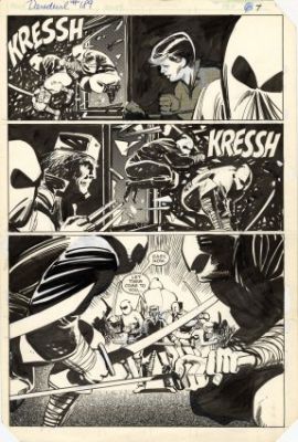 Miller, Frank - DAREDEVIL (1964-98) #189 Half Splash | ComicConnect