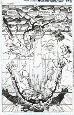 Jurgens, Dan - SUPERMAN #75: THE DEATH OF SUPERMAN PAGE 15 Splash Page | ComicConnect