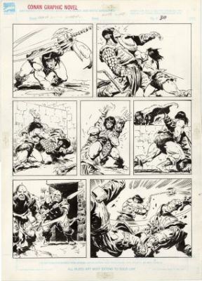 Buscema, John - CONAN THE ROGUE Interior Page | ComicConnect