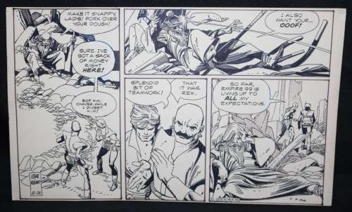 Gil Kane - Star hawks strip - 10/28/1978 signed