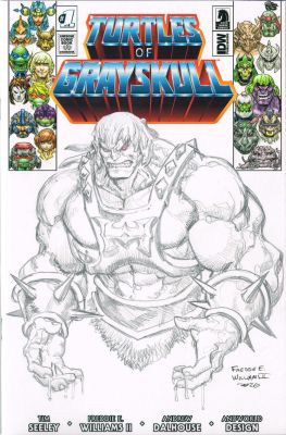 Freddie E. Williams II | TOG He-Man Bust SketchLimited Ed. Turtles of GrayskullBlank | Freddie E. Williams II