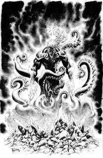 Kyle Hotz | DC versus Vampires Aquaman variant cover art | Kyle Hotz