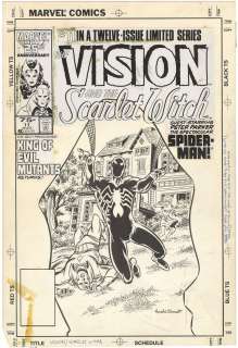 Richard Howell - Vision and the Scarlet Witch #11 Cover Unused (Nearly Identical)