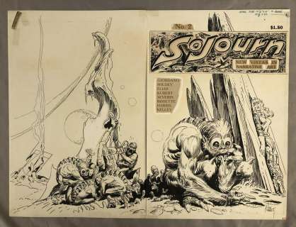 Sojourn #2, Original Front and Back Cover Art 1978