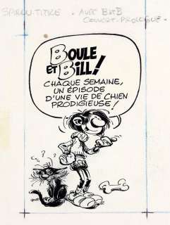 Franquin | Gaston, illustration à l’encre de Chine publiée… | Millon